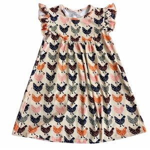 Girls Size 7/8 Chicken Print Dress |
Farm Play Dress